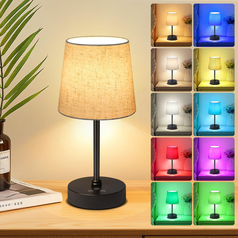 Wowag cordless table lamp charging dock keeps placement flexible.