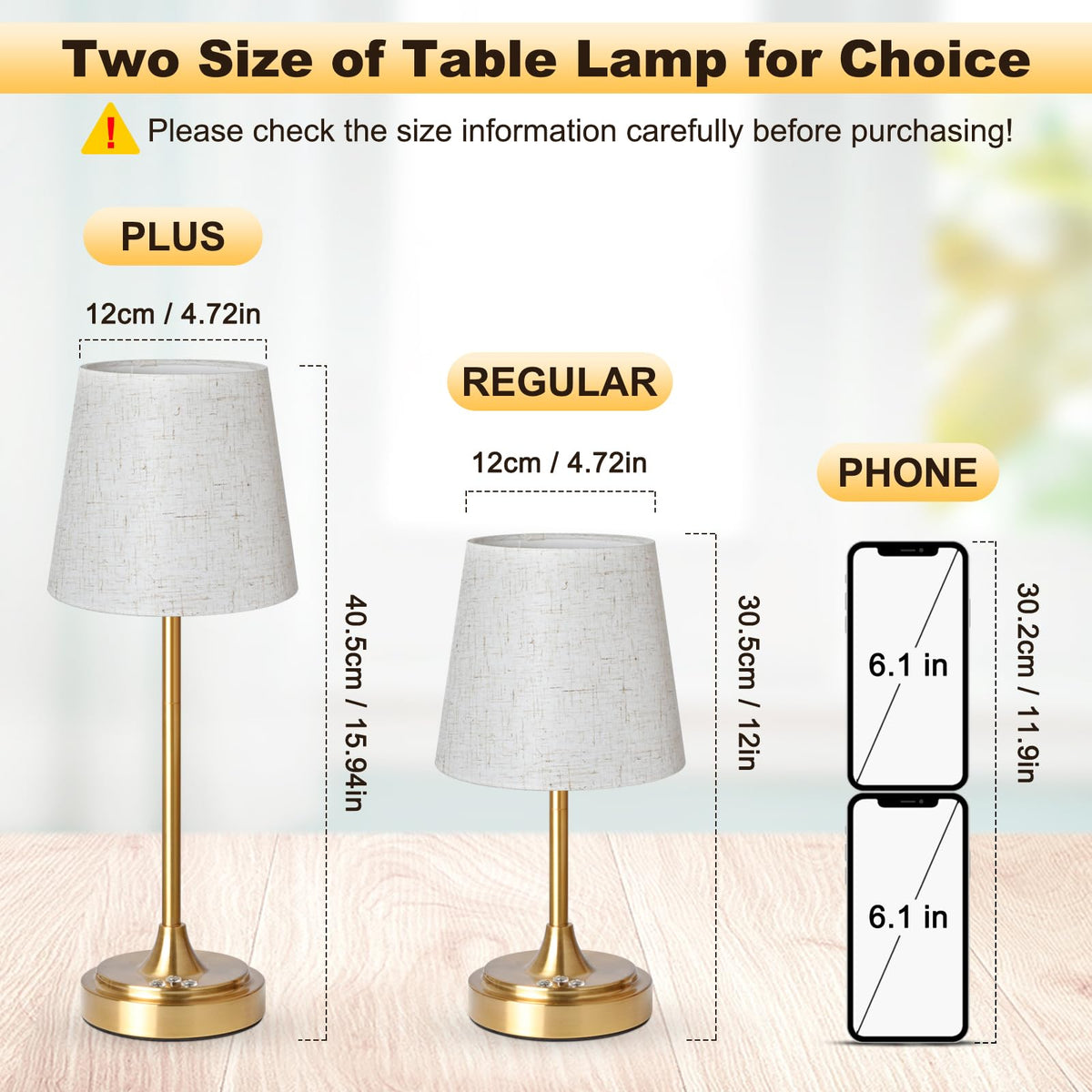Wowag fabric shade delivers flicker-free, warm illumination.