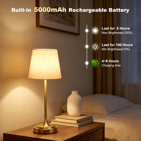 Wowag lamp features a sleek metal body with a durable finish.