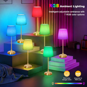 Wowag table lamp with touch control for easy brightness adjustment.