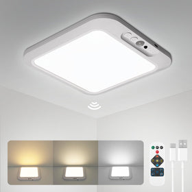 wowatt ceiling light rechargeable design for cordless, clutter-free mounting.