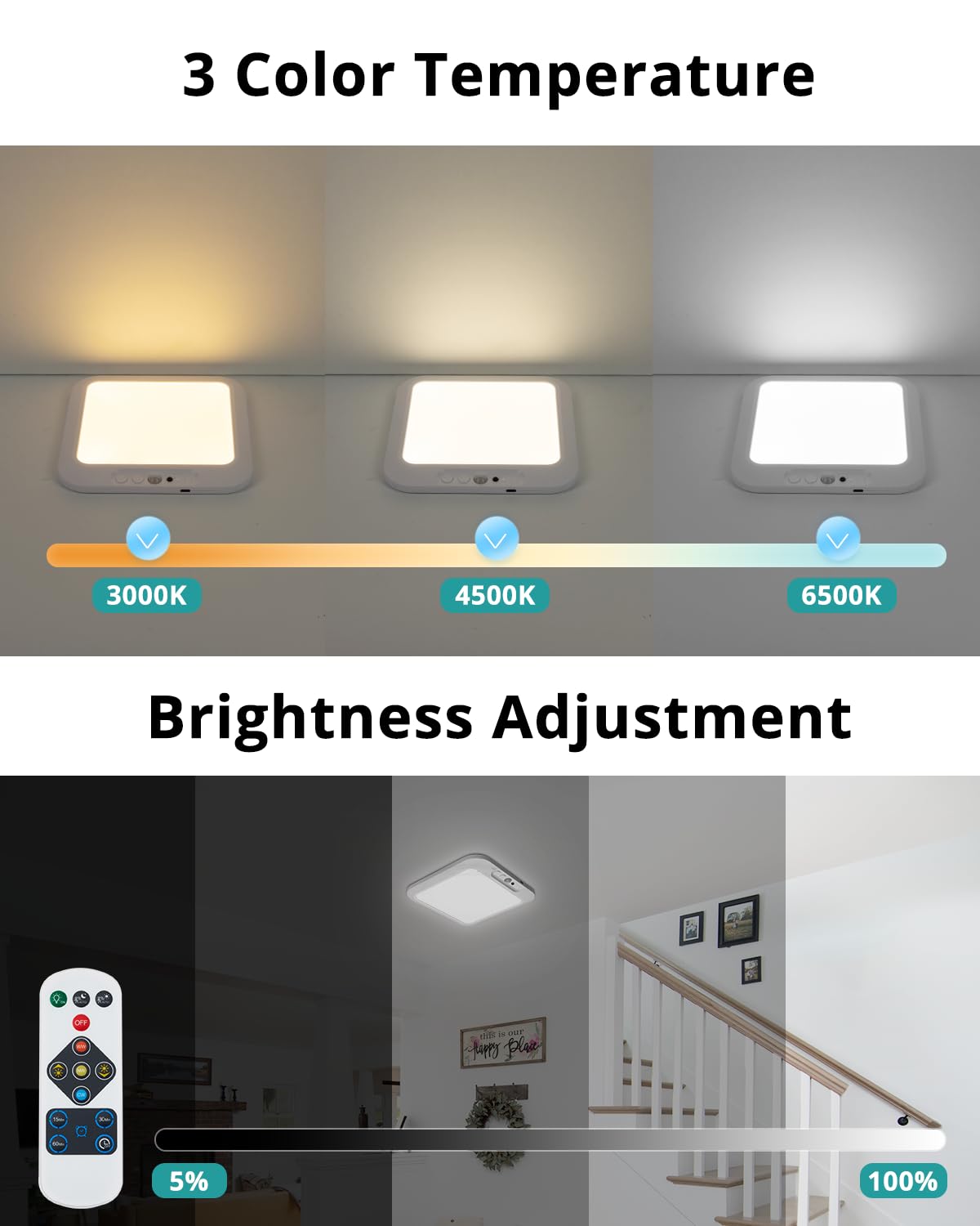 wowatt IP44 shower light withstands humidity and splashes.