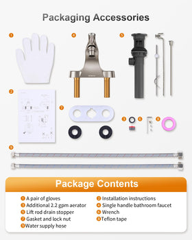 WOWOW included supply lines enable ready-to-install setup