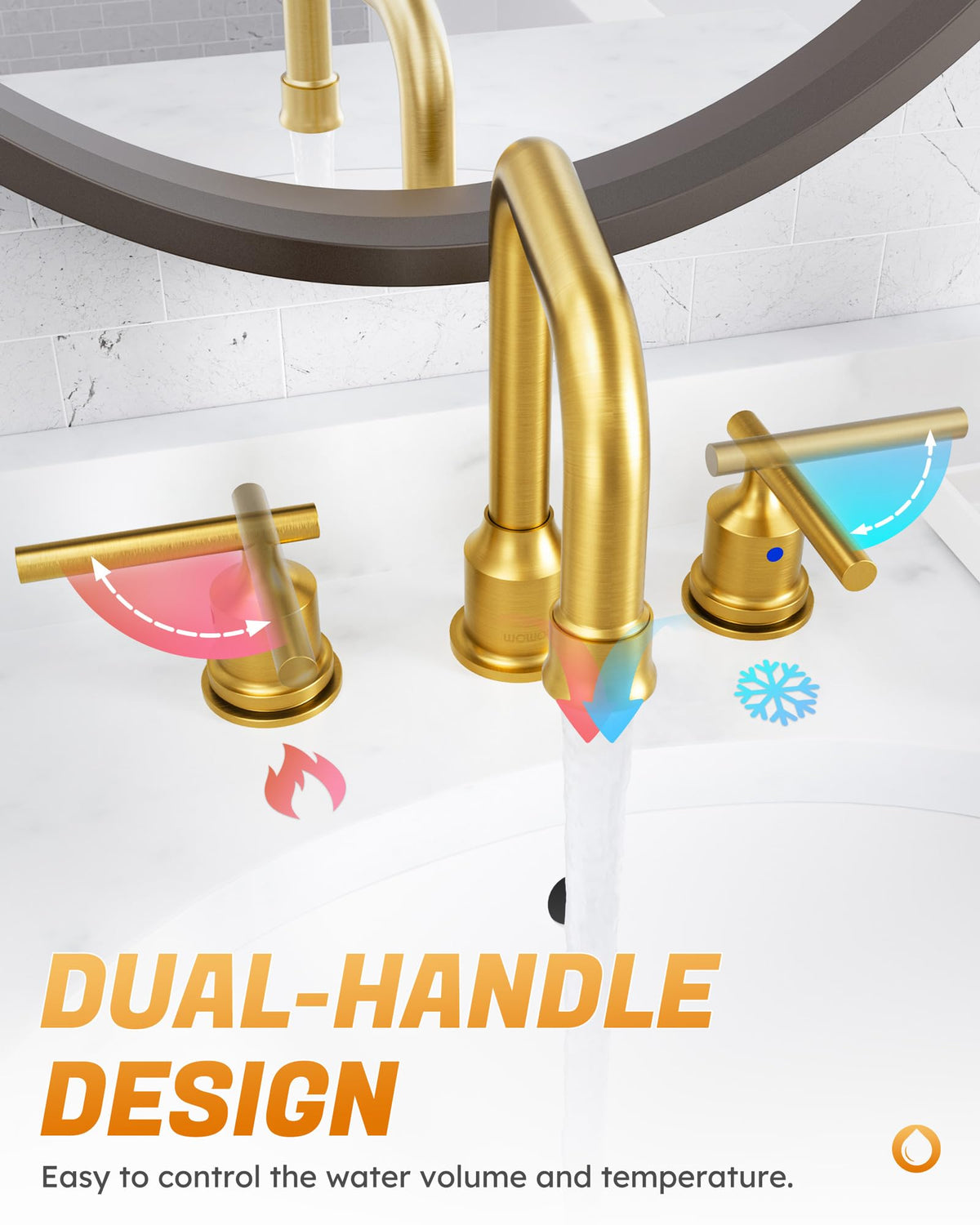 WOWOW ceramic cartridge ensures drip-free performance and long-lasting reliability