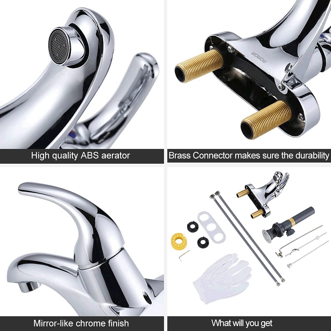 WOWOW centerset 4-inch compatibility simplifies installation
