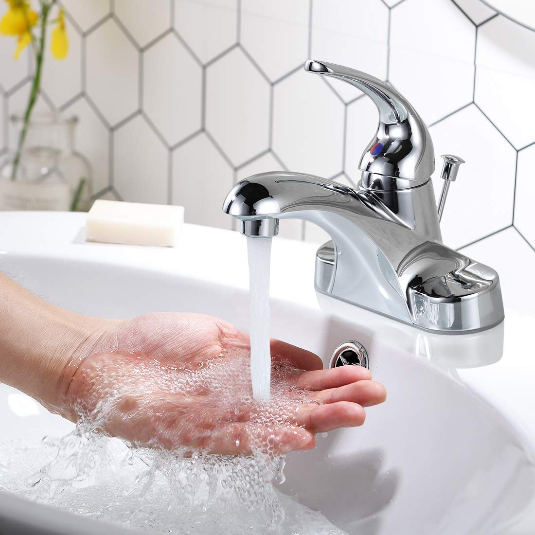 WOWOW chrome finish close-up highlighting durable, easy-care surface