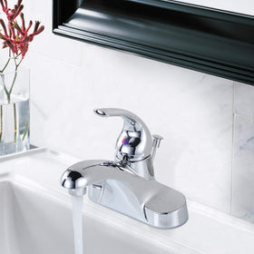 WOWOW chrome vanity tap detail adds polished style to the bathroom