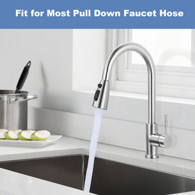 WOWOW brushed-nickel finish adds modern style to any sink.