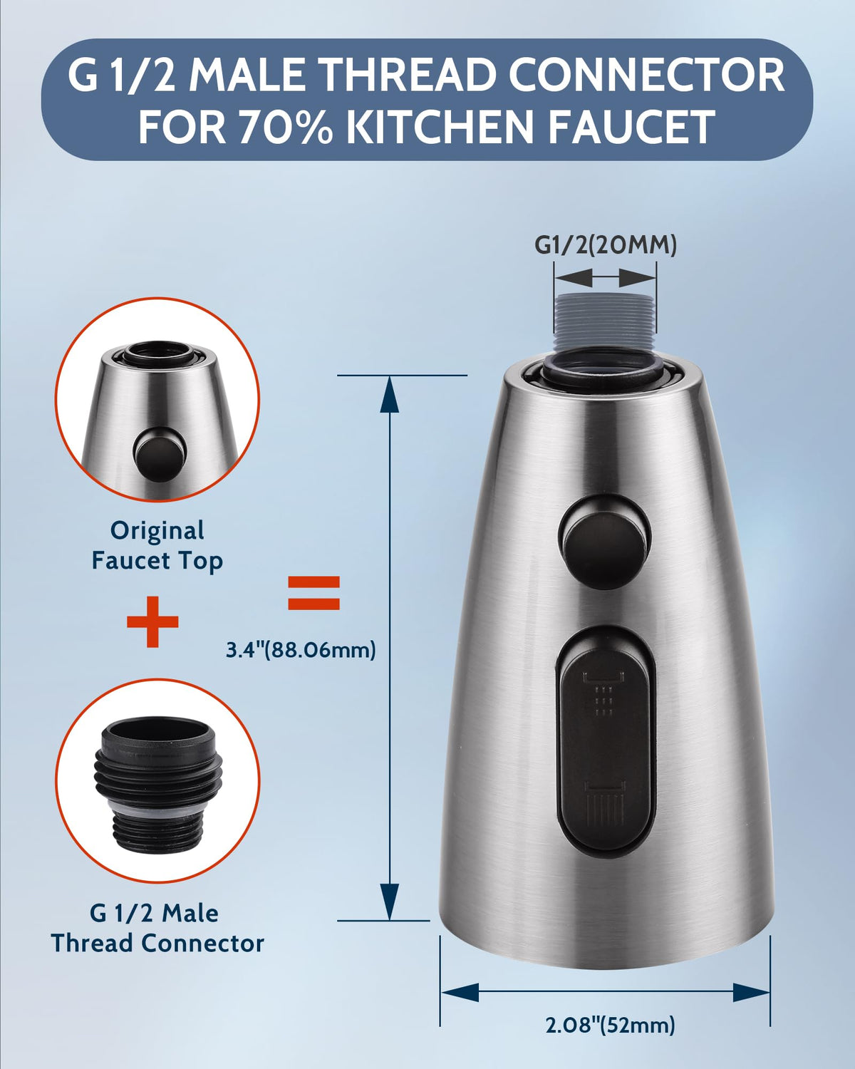 WOWOW easy-to-clean aerator enables quick maintenance and better water quality.