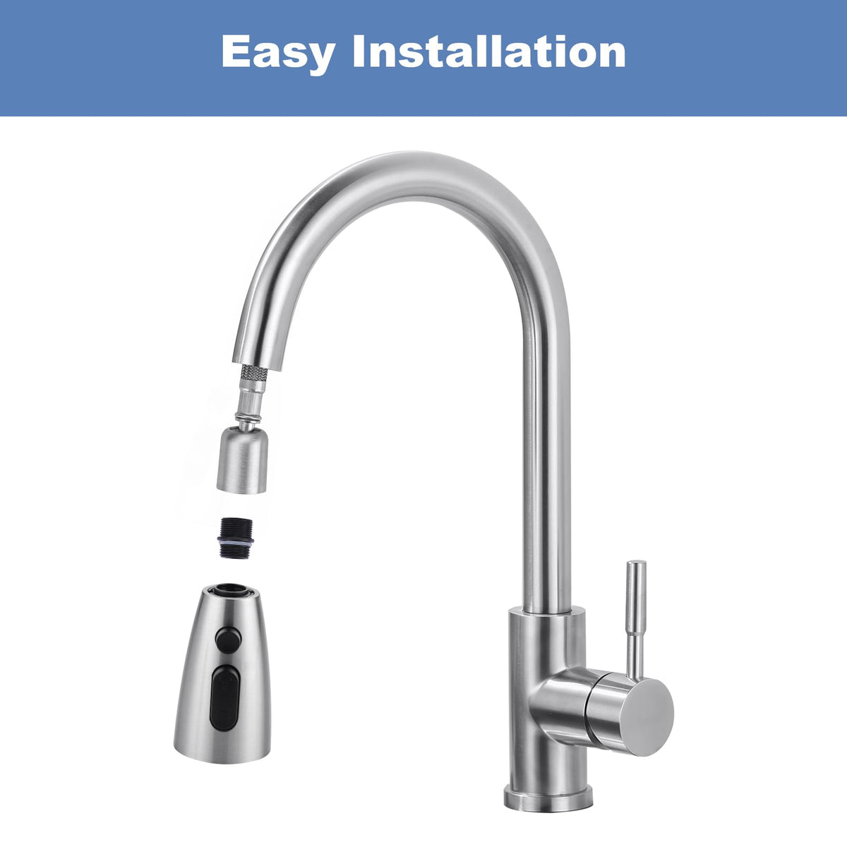 WOWOW fits most G1/2 male connectors for easy retrofit.