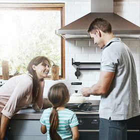 WOWOW pot filler wall mount with matte black finish