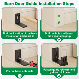 WPL universal size adaptation helps fit doors from 3/8 to 1-15/16 inch thick.
