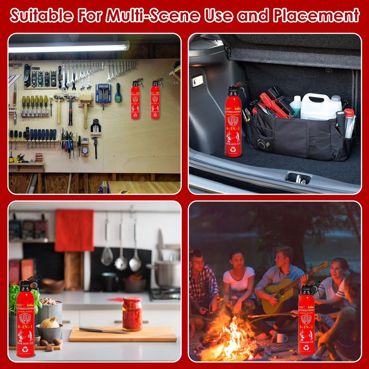 WPW water-based extinguisher with no residue after use.