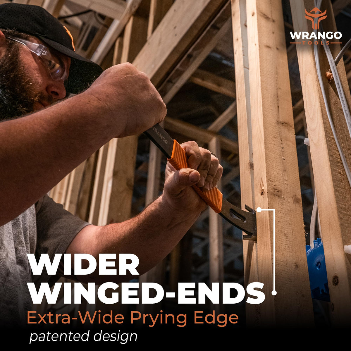 Wrango Tools dual nail pullers provide extra leverage for framing and siding nails.