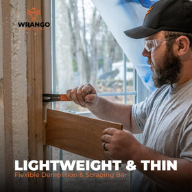 Wrango Tools curved pry end adds leverage in tight spots