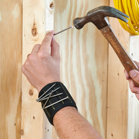 Wrap-It MagSnap wristband ideal for woodworking electricians and general tools.