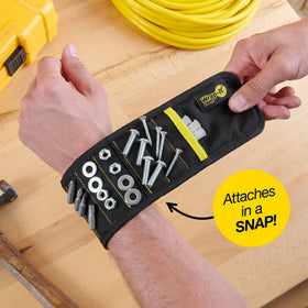 Wrap-It MagSnap wristband sleek black design suits dad gift ideas.
