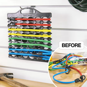 Wrap-It Storage Bungee Buddy organizer-compact-design places cords within reach.