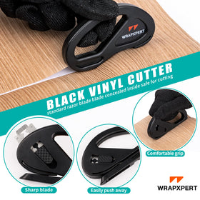 WRAPXPERT edge trimming tool with black edge detail protecting wallpaper finish