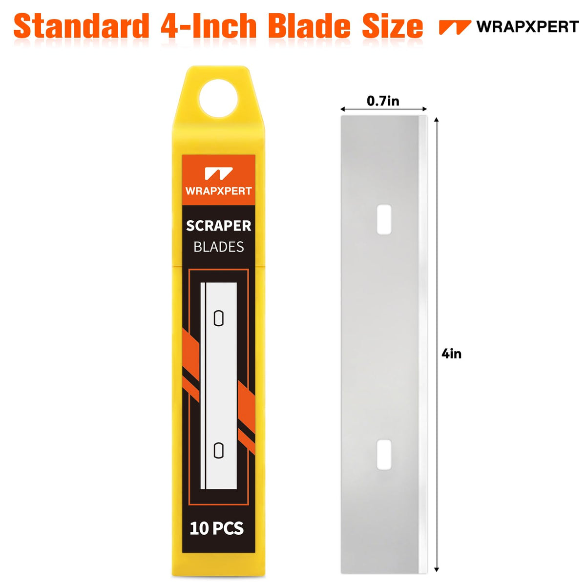 WRAPXPERT 4in blades closeup showing high-carbon steel quality.