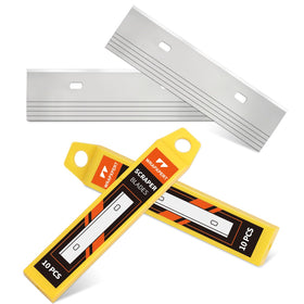 WRAPXPERT 4in high-carbon steel blades deliver long-lasting scraping.