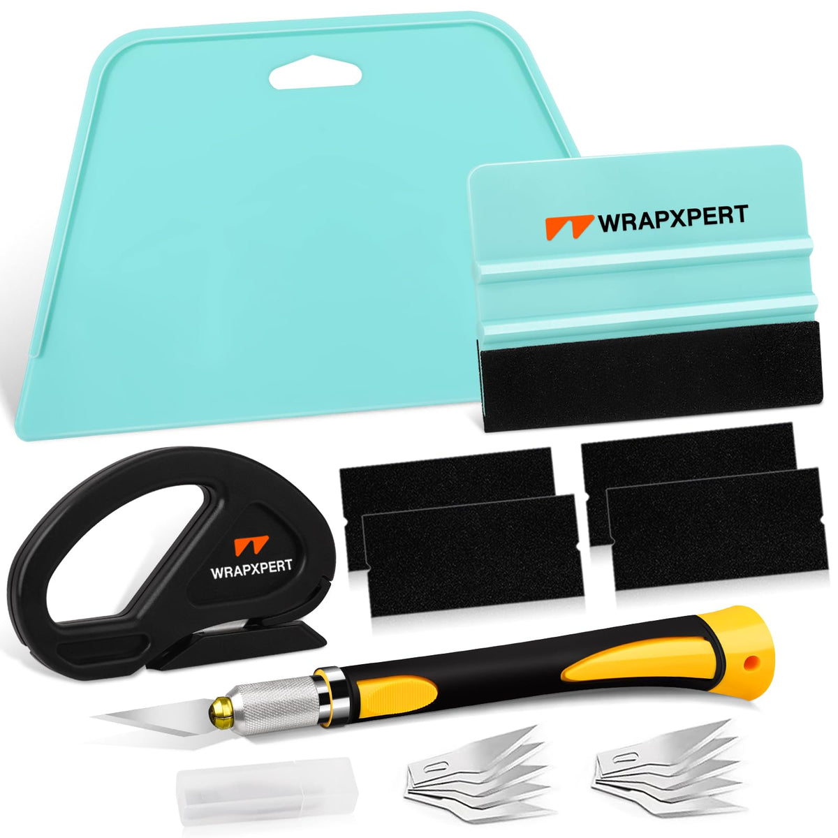 WRAPXPERT wallpaper smoothing tool kit for bubble-free, professional-looking results.
