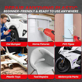 WRDLOSY all‑in‑one kit with welder, staples, pliers, USB‑C cable