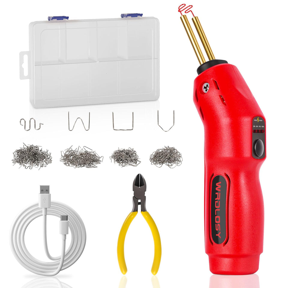WRDLOSY cordless plastic welder with 2600mAh battery for portable repairs