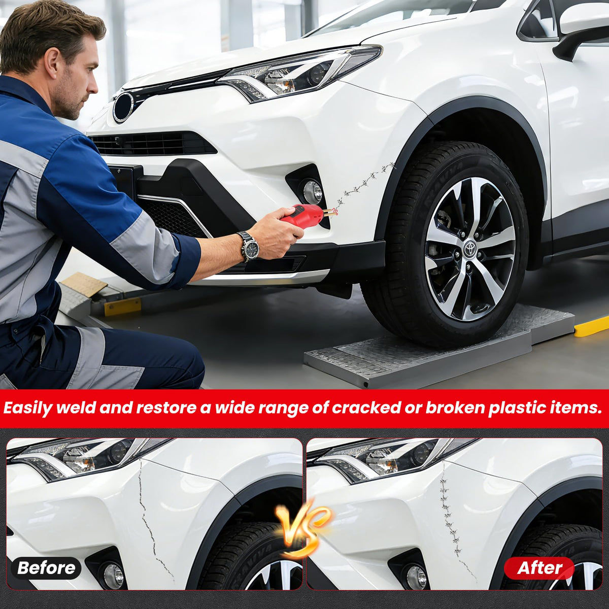 WRDLOSY inside corner staples enable tight angle repairs