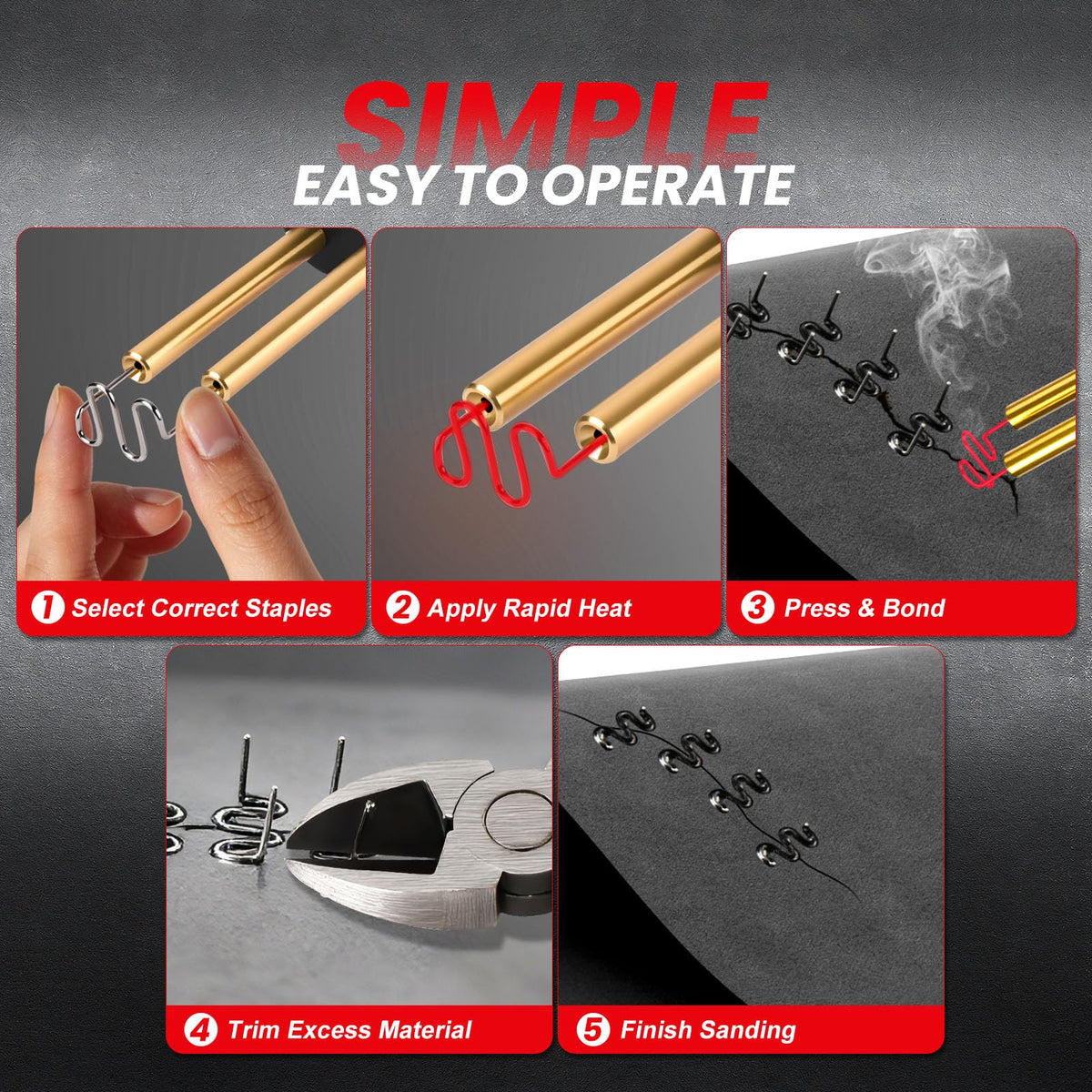 WRDLOSY LED light and ergonomic grip for precise work