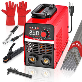 WRDLOSY mini portable welder front view showing compact, easy-to-carry design for DIY projects