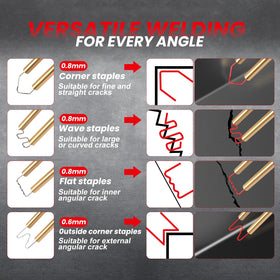 WRDLOSY outside corner staples for edge repair versatility