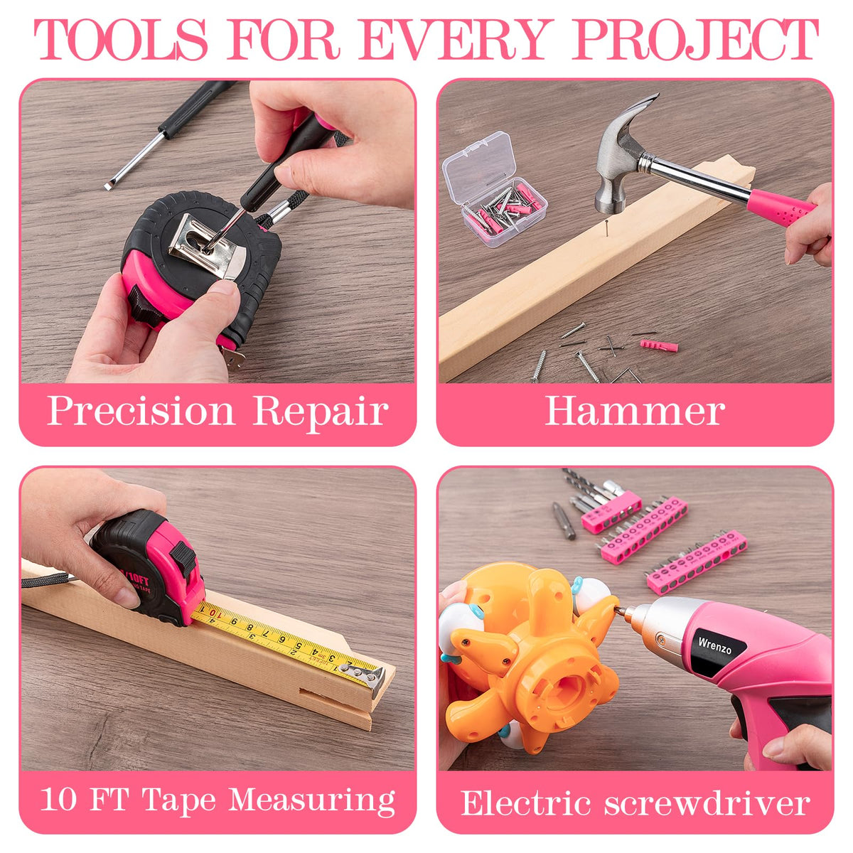 3.6V cordless drill in hand, lightweight and easy to maneuver
