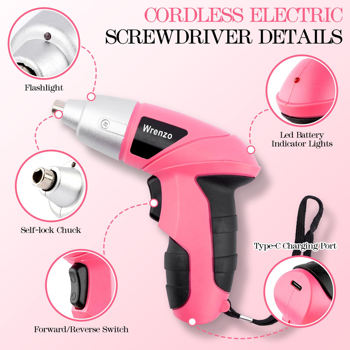 Magnetic screwdriver and pliers included for everyday tasks