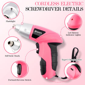 Magnetic screwdriver and pliers included for everyday tasks