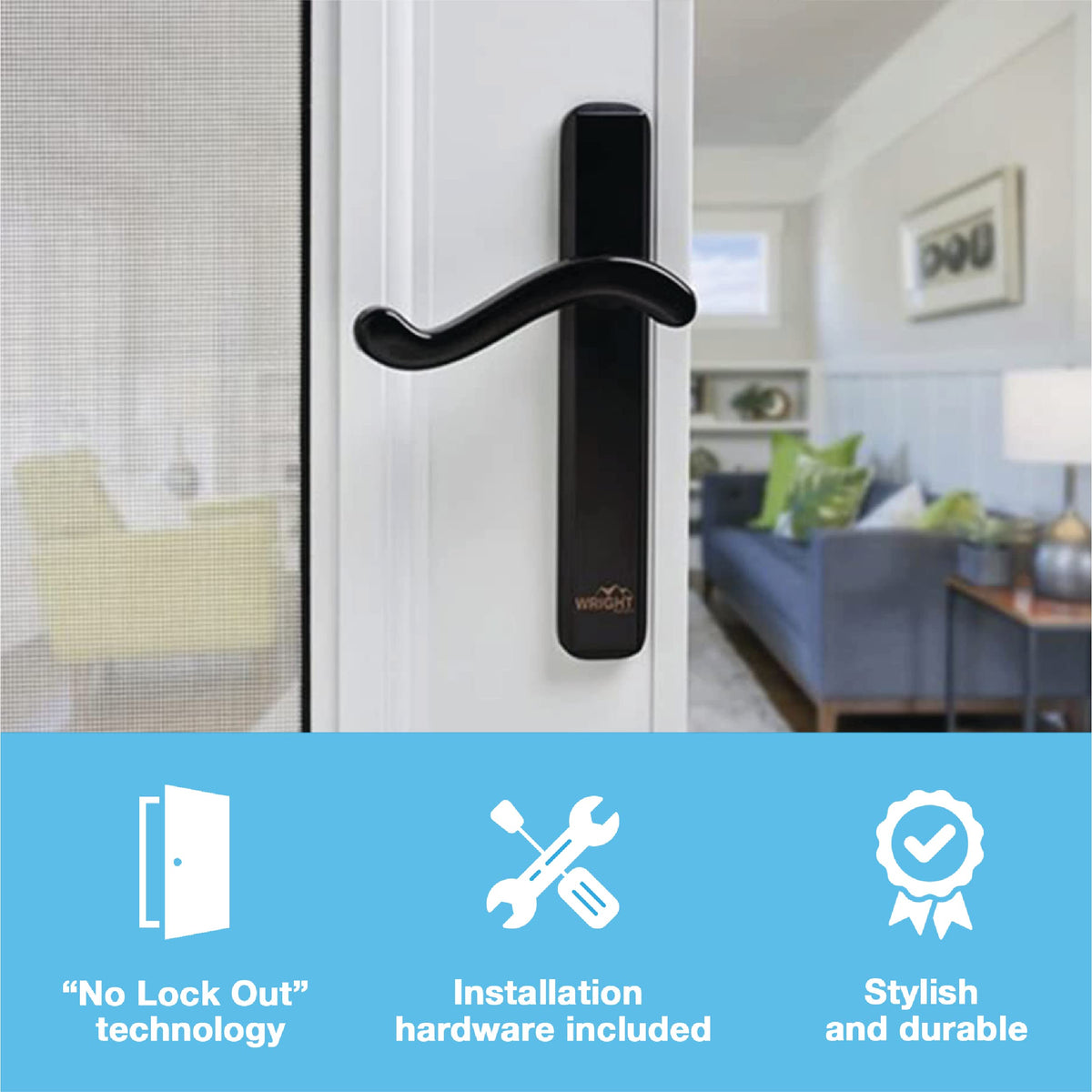 Wright Products Bayfield 1.75 inch mounting spacing ensures secure alignment.