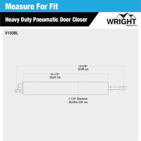 Wright Products DIY-install storm door closer with mounting hardware