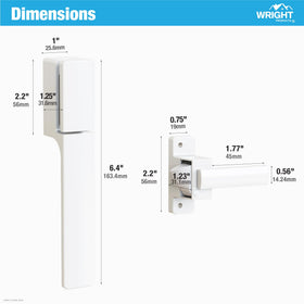Wright Products interior and exterior matching handles add subtle elegance