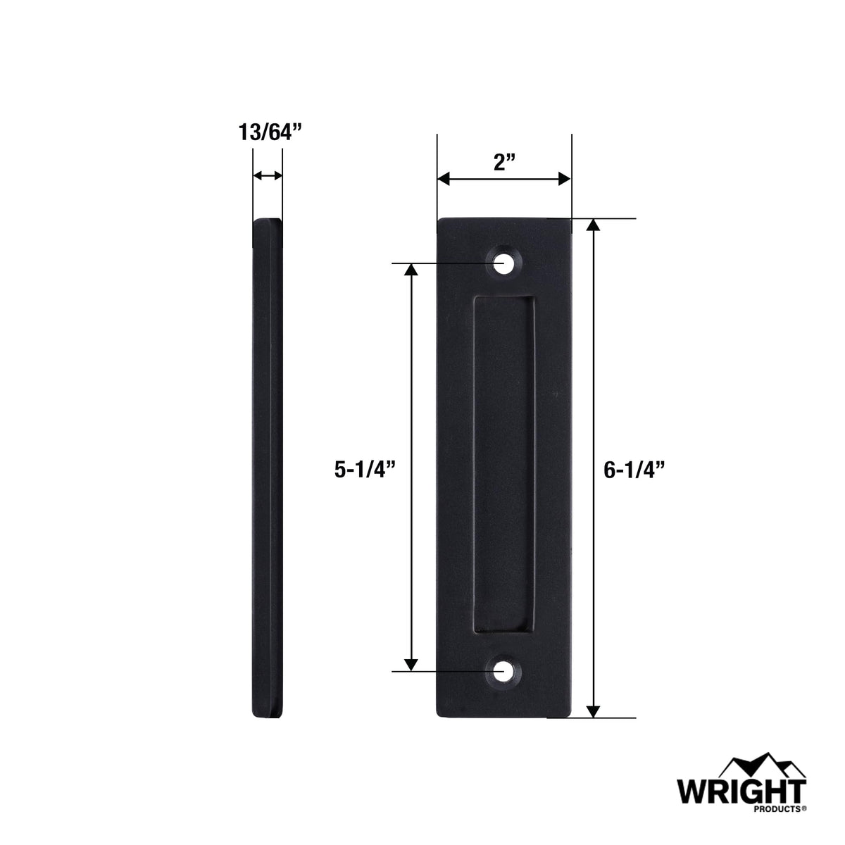 Matte black Wright Products finish adds sleek aesthetic to interiors