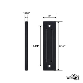 Matte black Wright Products finish adds sleek aesthetic to interiors