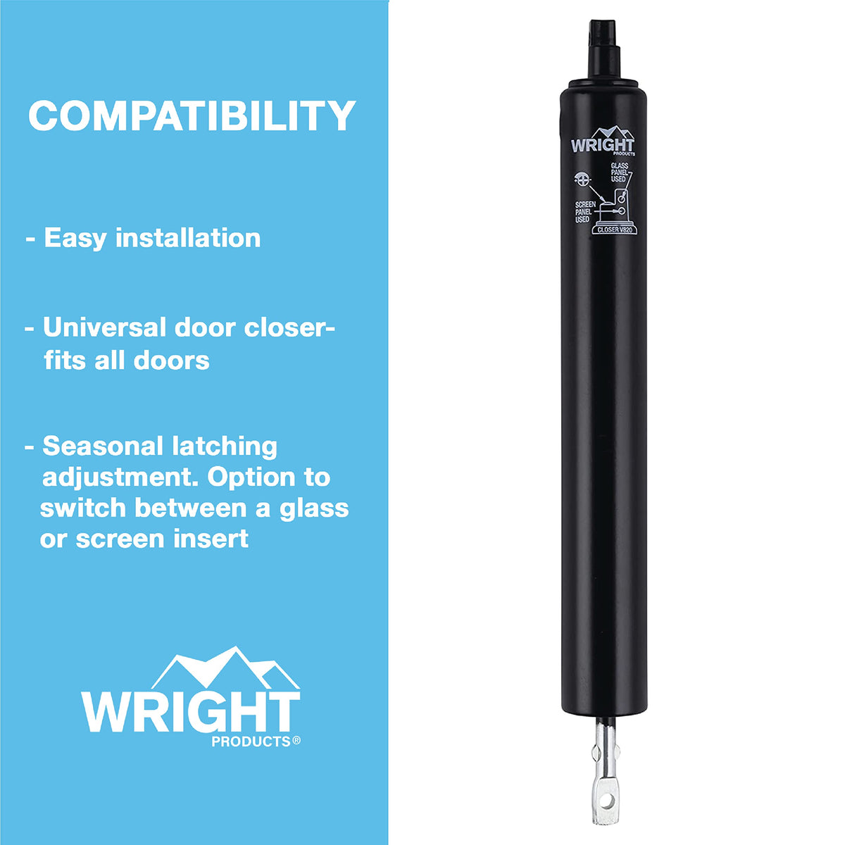 Wright Products mounting hardware included simplifies DIY installation.