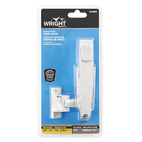 Wright Products push button latch inside view showing no lock out feature