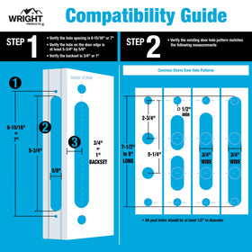 Wright Products Serenade adjustable backset enables flexible installation options.