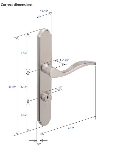 Wright Products Serenade lockset interior brass finish complements traditional and modern décor.