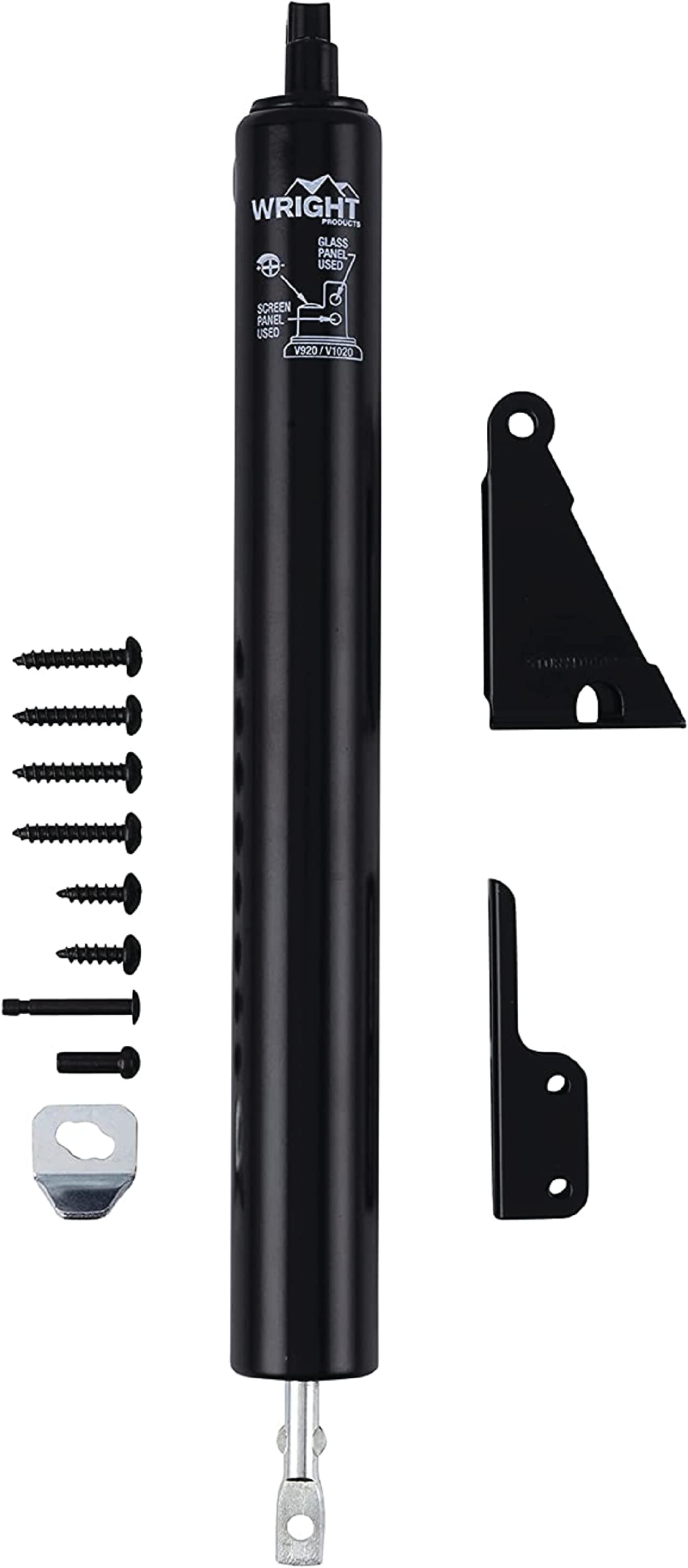Wright Products V1020BL door closer installed on an out-swinging door for smooth operation