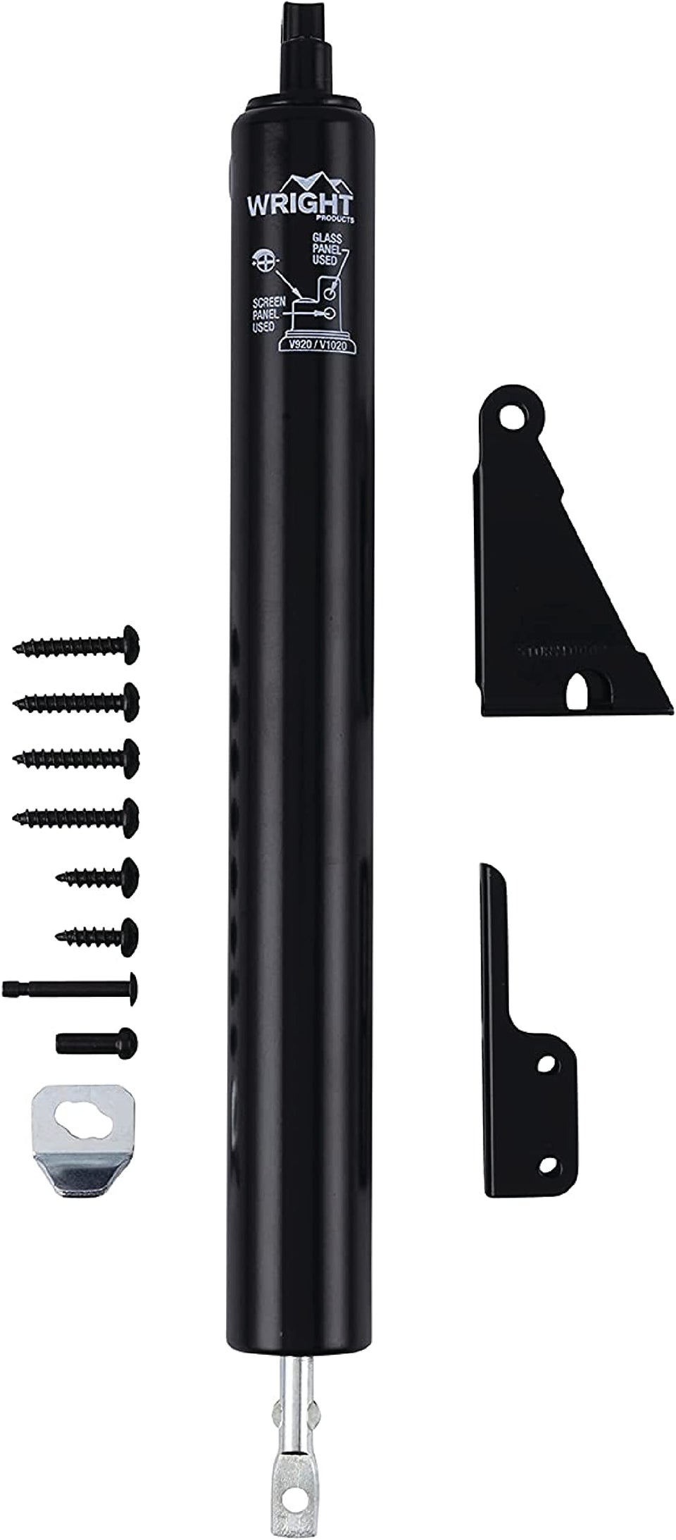 Wright Products V1020BL door closer installed on an out-swinging door for smooth operation