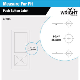 Wright Products V333BL installation hardware included for quick replacement.