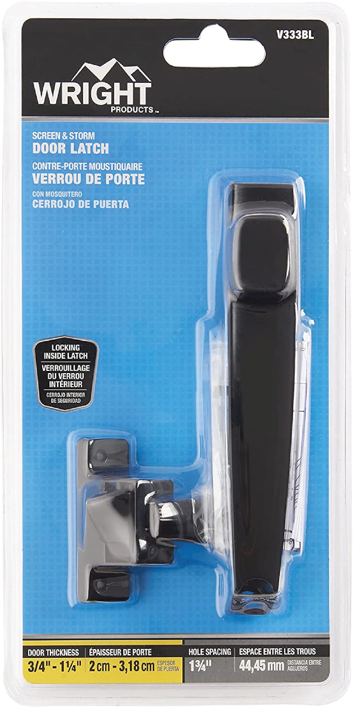 V333BL no lock out feature helps avoid accidental lock-ins.