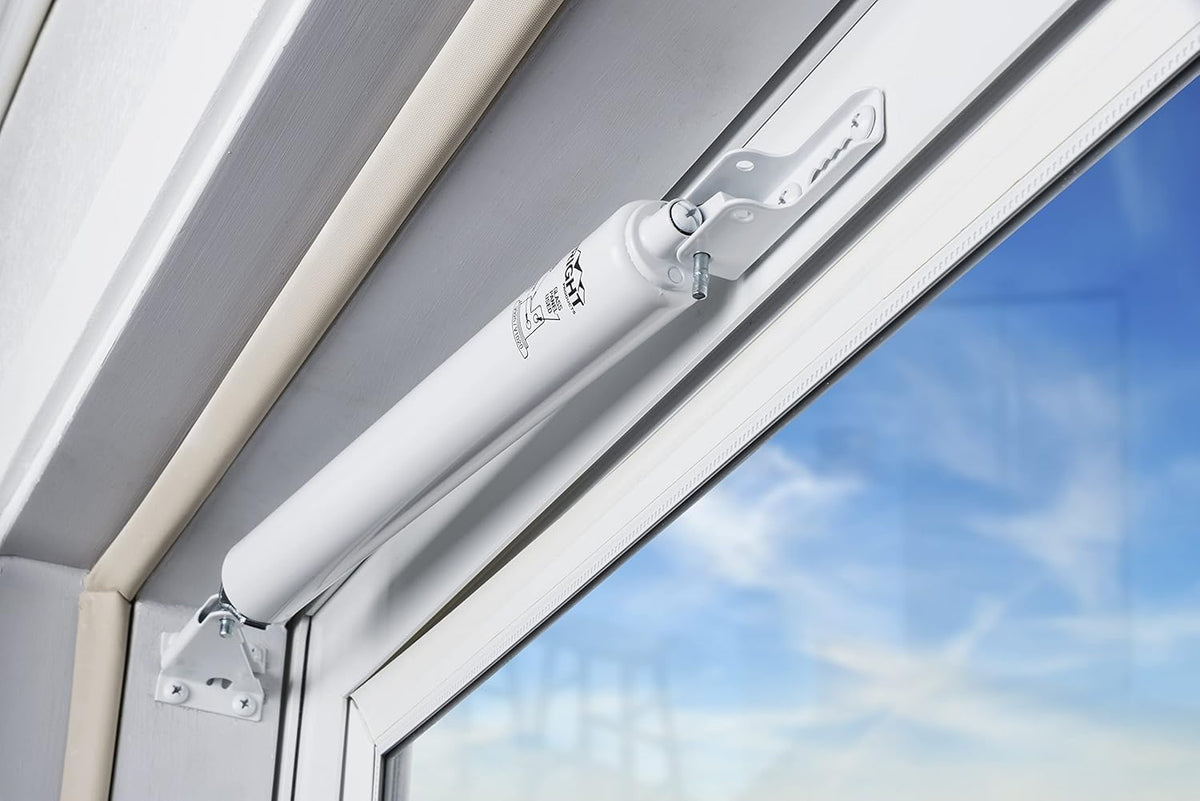 Wright Products white finish exterior styling complements home exteriors.