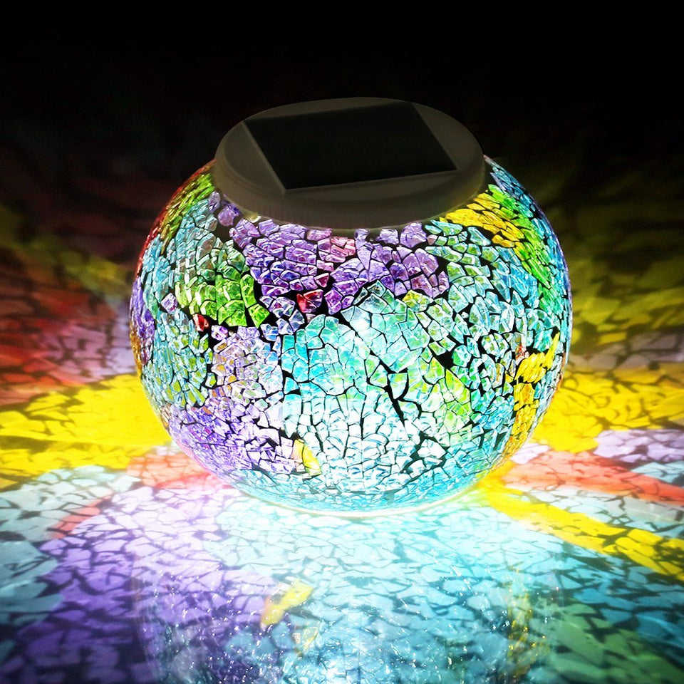 WSgift color-changing solar ball lamp for outdoor ambiance